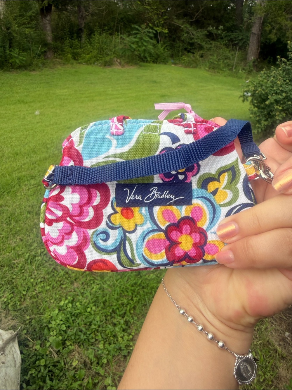 Vera Bradley Cotton Luggage Tag - Floral Tote - Picture 2 of 3